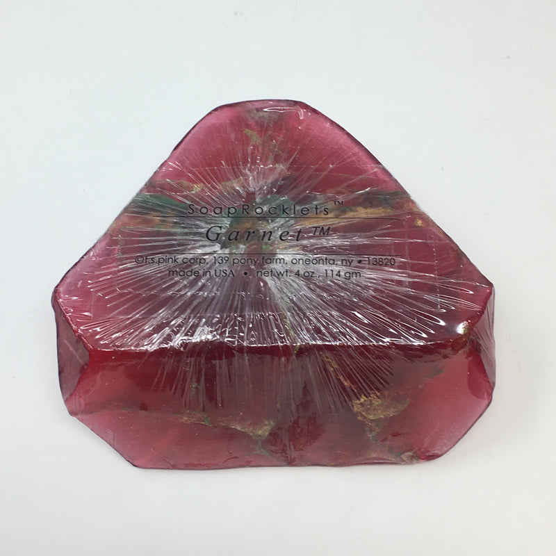 Handcrafted stone-shaped glycerine soap infused with natural botanicals like lavender and aloe.