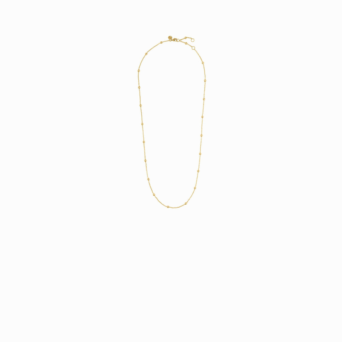 Solara Delicate Station necklace in gold-tone metal with a lobster clasp.