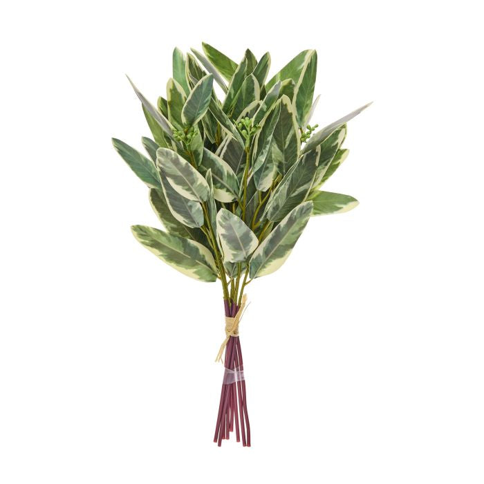 Bundle of eight soft-touch var eucalyptus planters in a muted green hue.