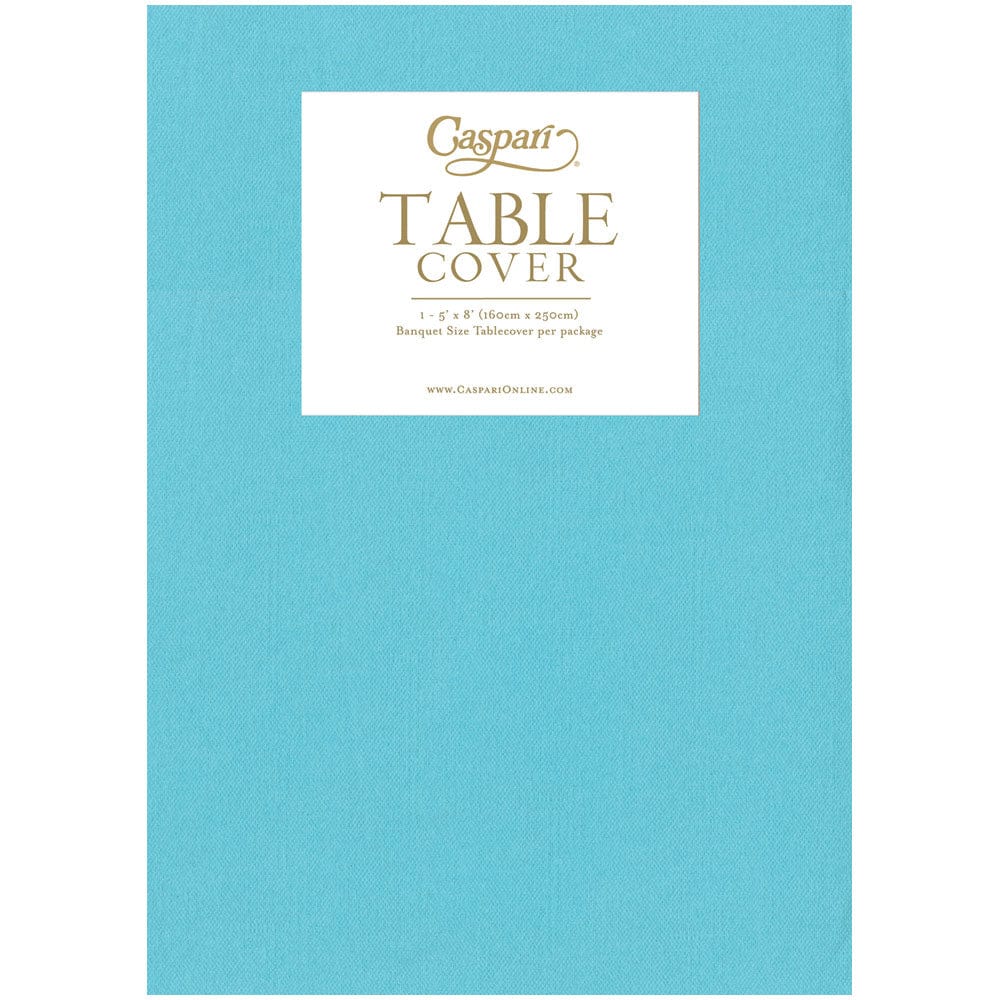 Solid beige paper linen table cover with a cloth-like texture.