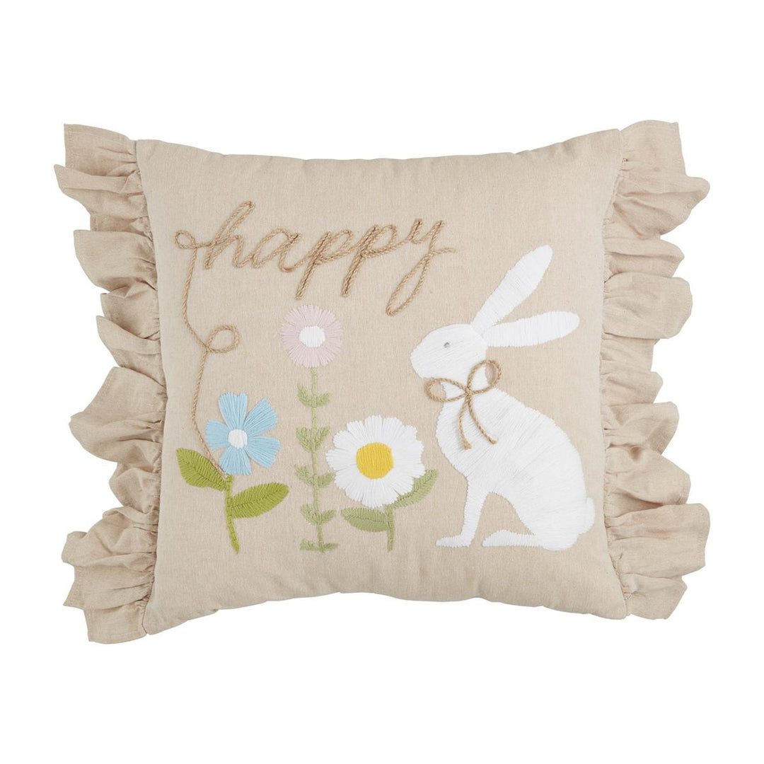 Bunny Embroidered Pillows