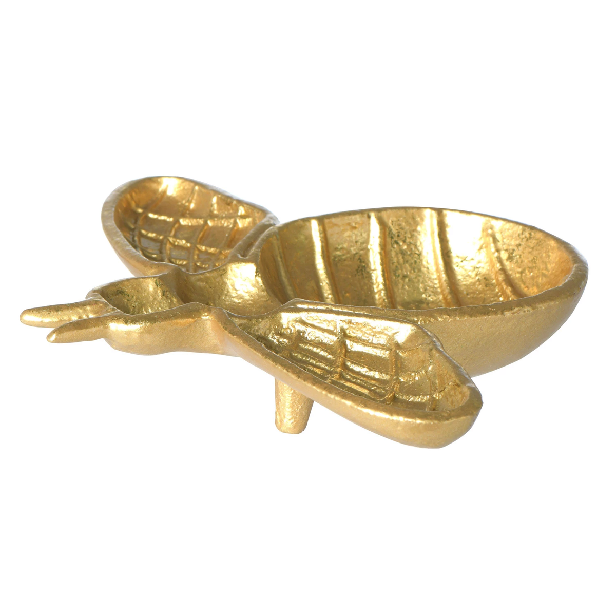 Cast iron decorative dish shaped like a bee with wings