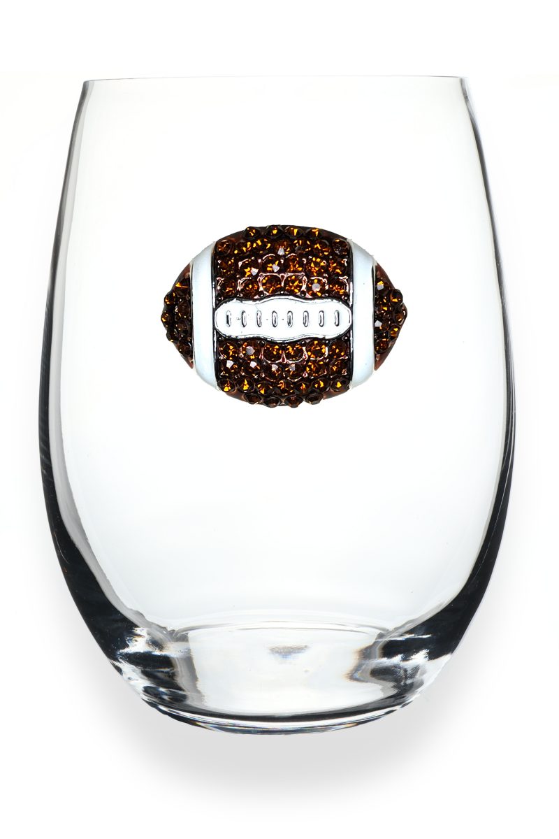 Jeweled Stemless Wine Glass
