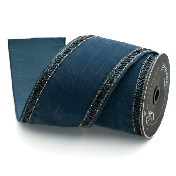 Thick wired ribbon with a structured shape.
