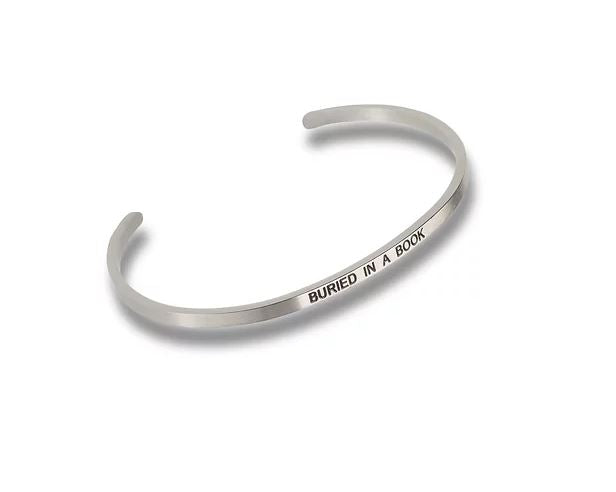 Embracelets bracelet in black leather with silver-tone hardware