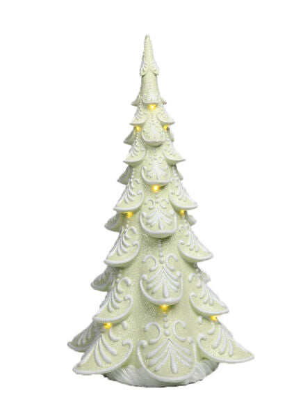 Green LED gingerbread tree with a classic triangular silhouette.