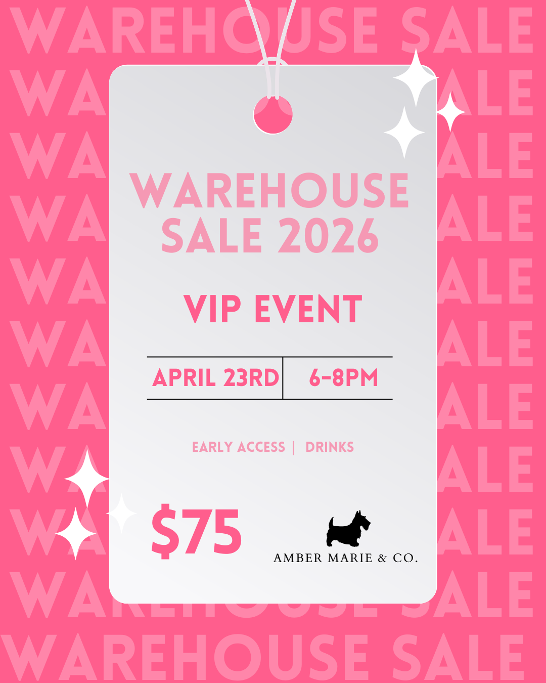 Warehouse Sale VIP Ticket 2026
