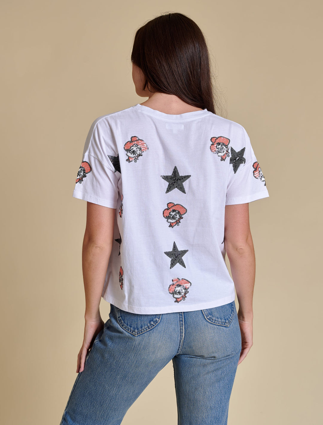 The All Over Sequin Boxy Tee