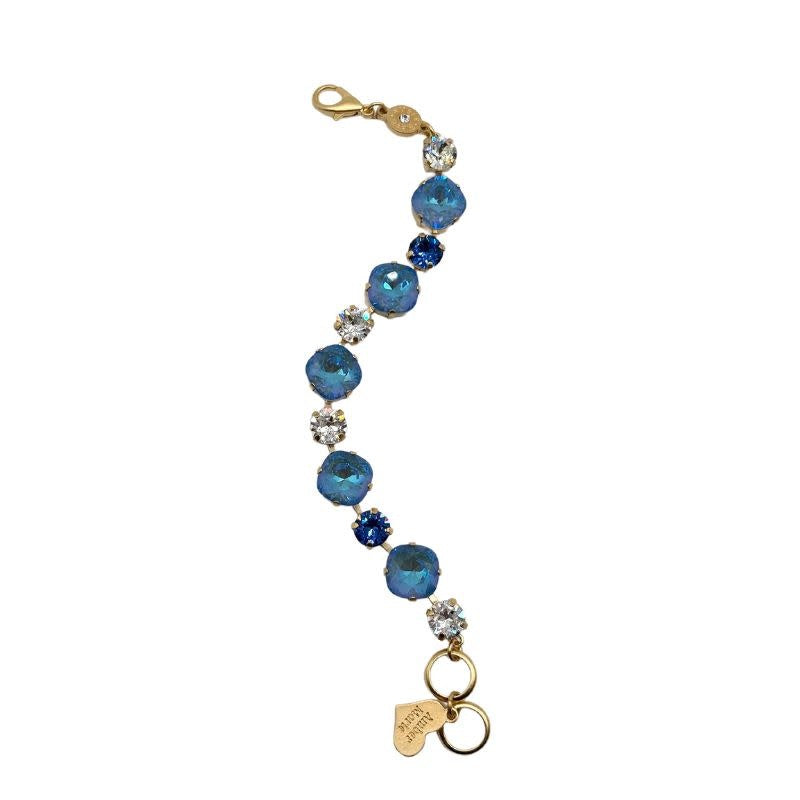 Gold Premier Santorini bracelet featuring a gold-tone finish with an intricate pattern.