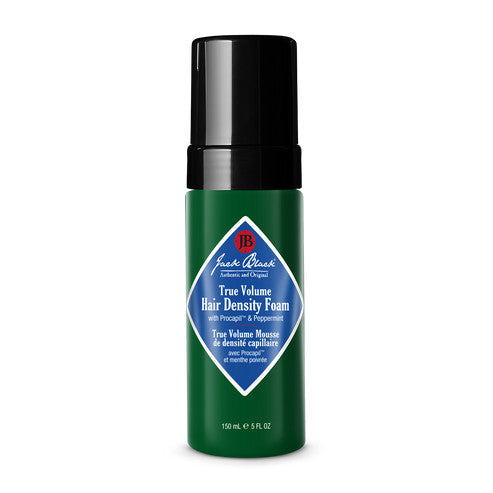 True Volume Hair Density Foam bottle with white cap against a neutral background.