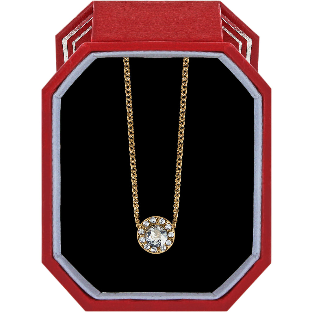 Illumina Solitaire Necklace Gift Box - Gold
