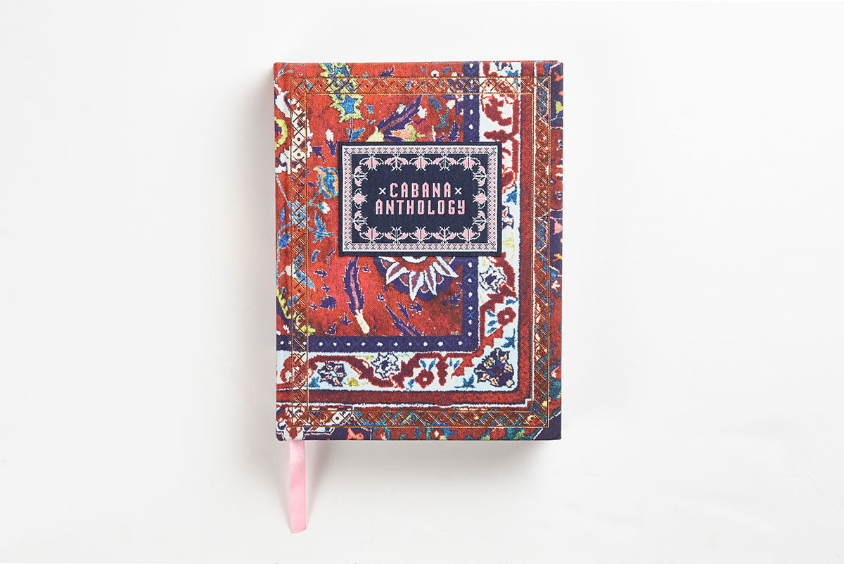Cabana Anthology hardcover book with a textured cover featuring photography from the publication's first five years.
