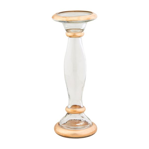 Gold Glass Candlestick