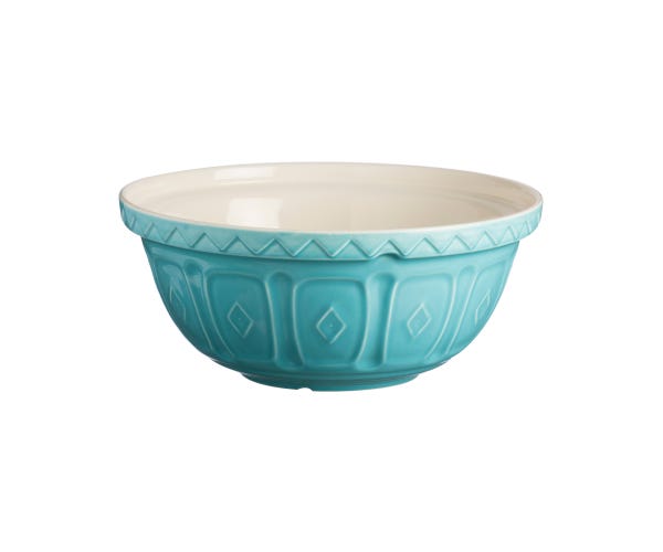 Color Mix S12 mixing bowl in a natural finish with an oval silhouette.