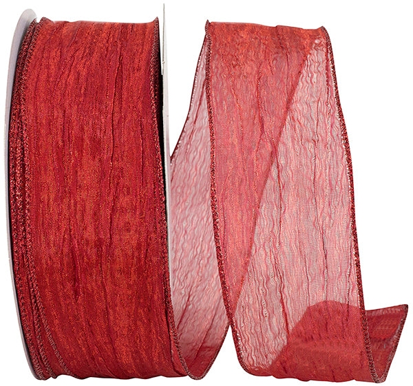 Crushed Mesh Elegance Wired Edge Ribbon
