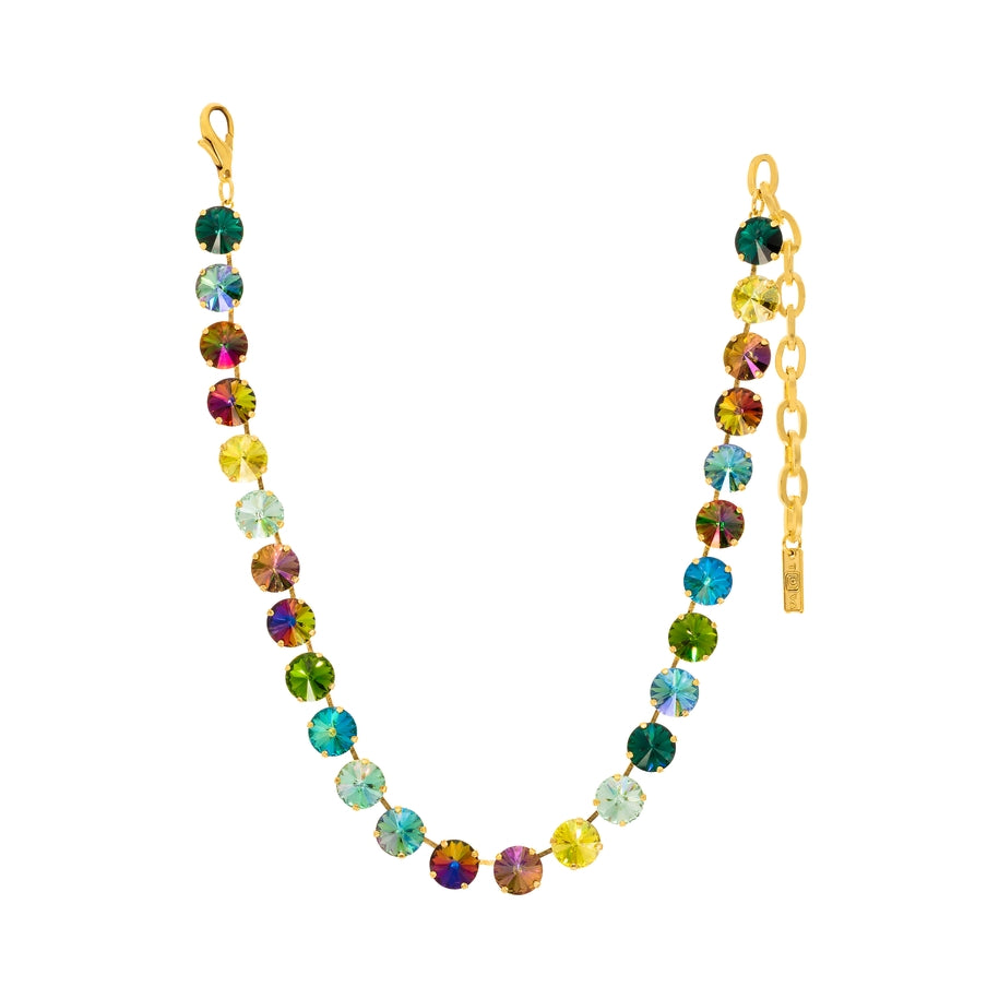 Sofia Necklace in Green Mix