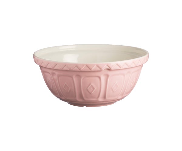 Color Mix S12 mixing bowl in a vibrant multicolor pattern with an oval silhouette.