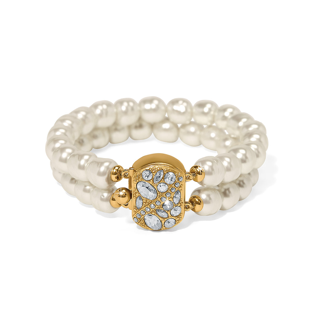 Trust Your Journey Double Pearl Stretch Bracelet