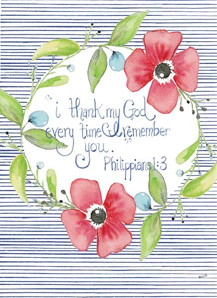 A6 birthday card with matching envelope featuring the message 'You are a blessing' printed locally in Austin.