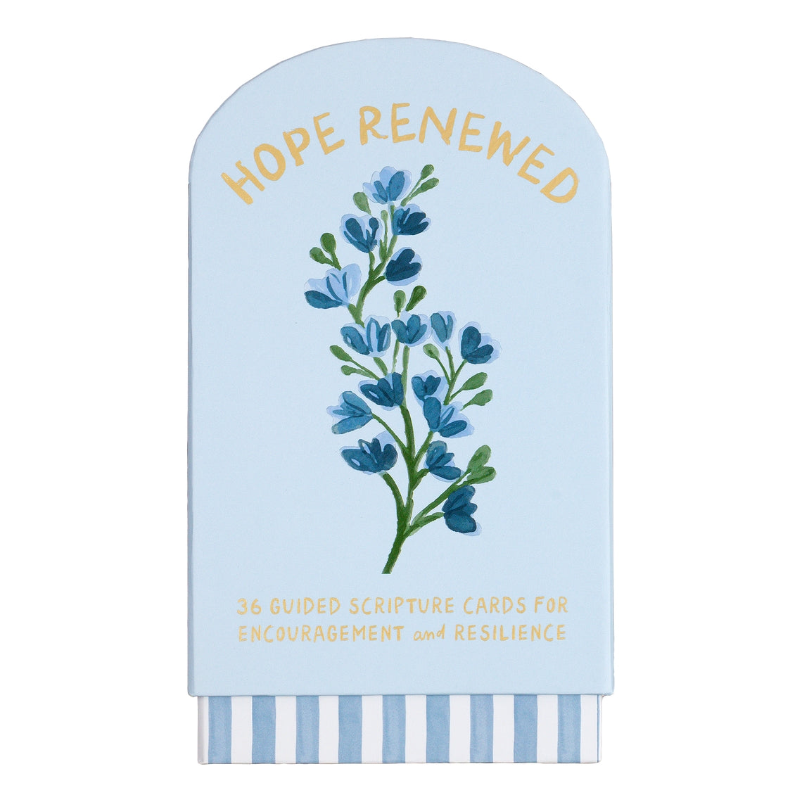 Faith Collection guided cards with stand in a neutral finish