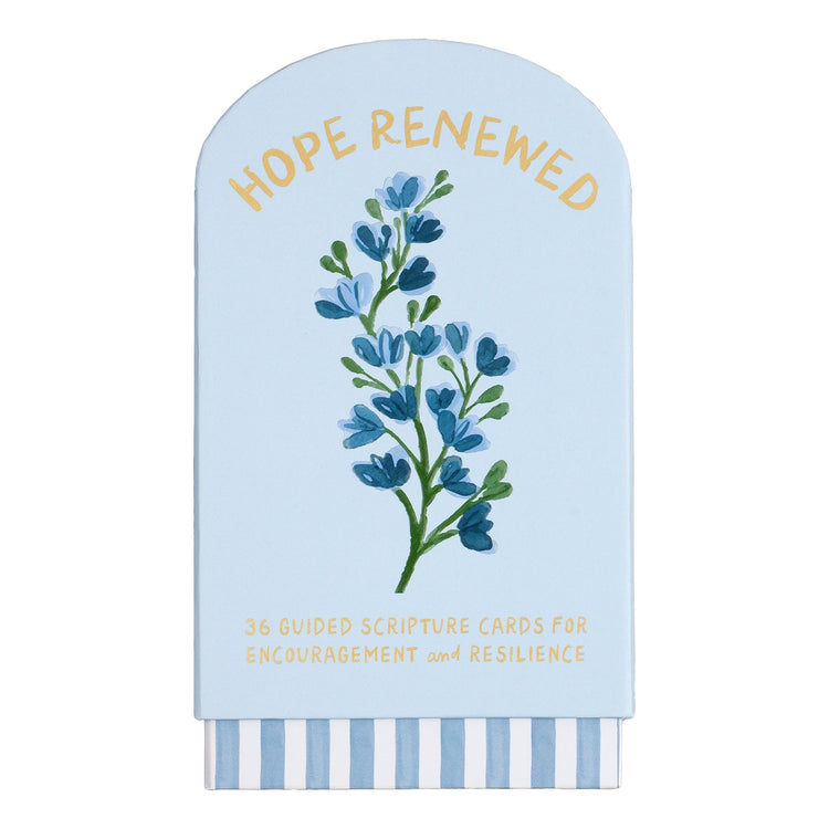 Faith Collection guided cards with stand in a neutral finish