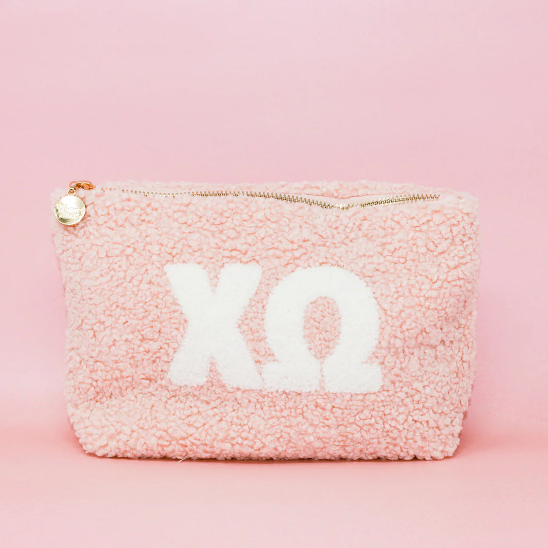 Sorority Teddy Letter Pouch Blush