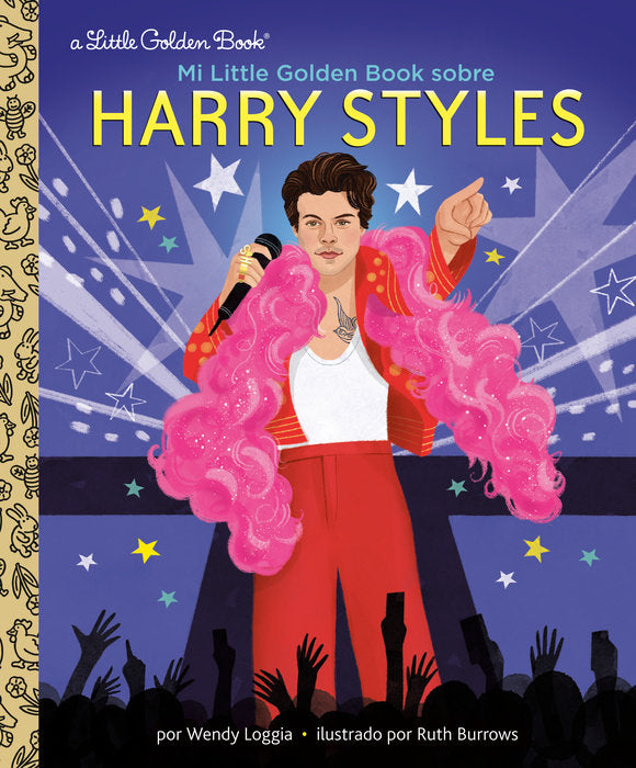 Spanish edition Little Golden Book biography about Harry Styles with a colorful cover featuring the artist.