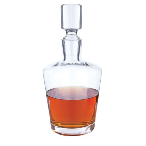 Rothwell liquor decanter made of lead-free crystal with a matching stopper