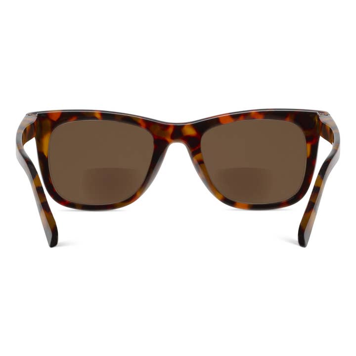 Harbor Bifocal Sun sunglasses with polycarbonate frames in warm gray amber gradient lenses and spring hinges.