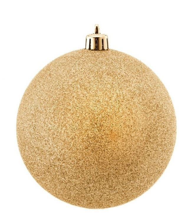 Vacuum Plate Glitter Ball 5.5" Ornament