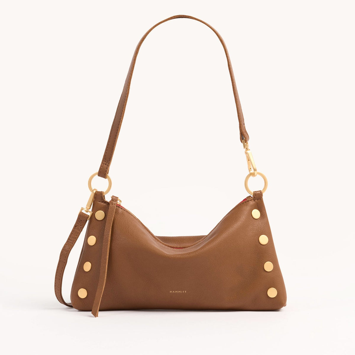 Kyle Bag in black leather with detachable crossbody strap