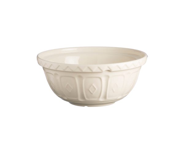 Color Mix S18 mixing bowl with distinct exterior patterned rim in a color mix finish.