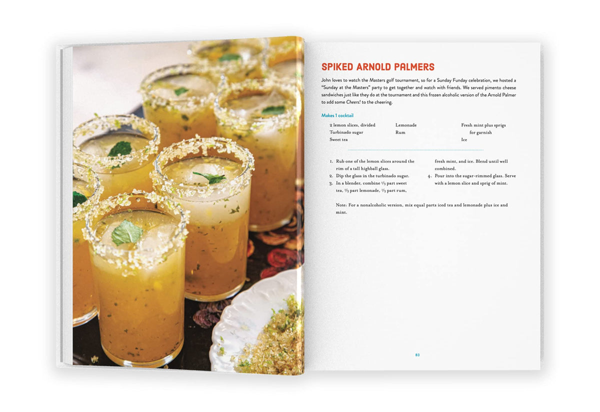 Hardcover cookbook Hot Little Suppers featuring seasonal family recipes with bright photography on the cover.