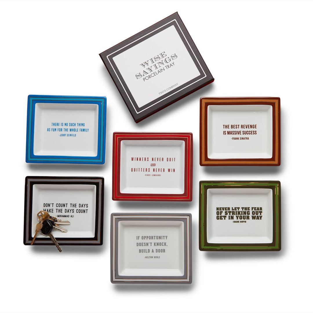 Wise Saying Gentlemen's Desk Tray