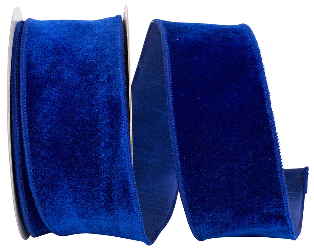 Velvet Plush Deluxe Dupioni Backed Wired Edge - Royal