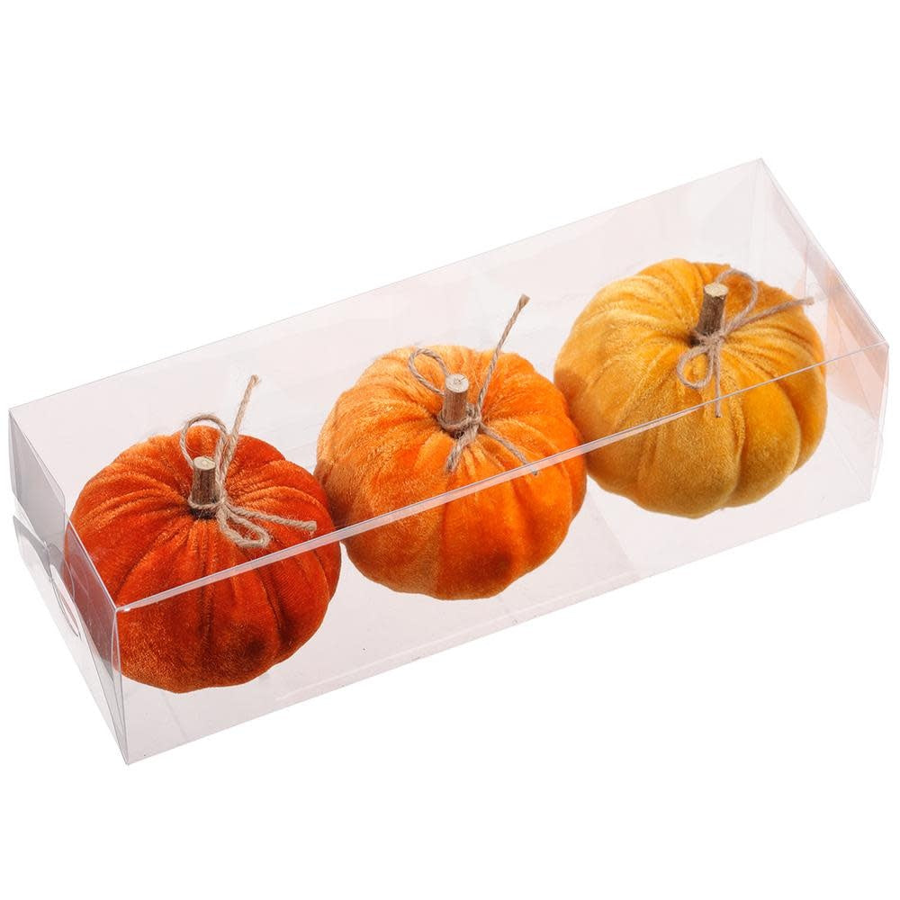 Velvet Pumpkin Two Tone - Sold as Set