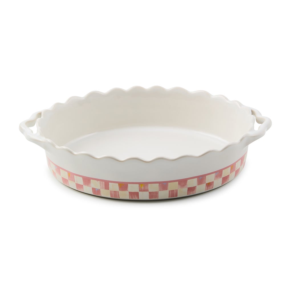 Oval stoneware baker with handle in natural earth tones