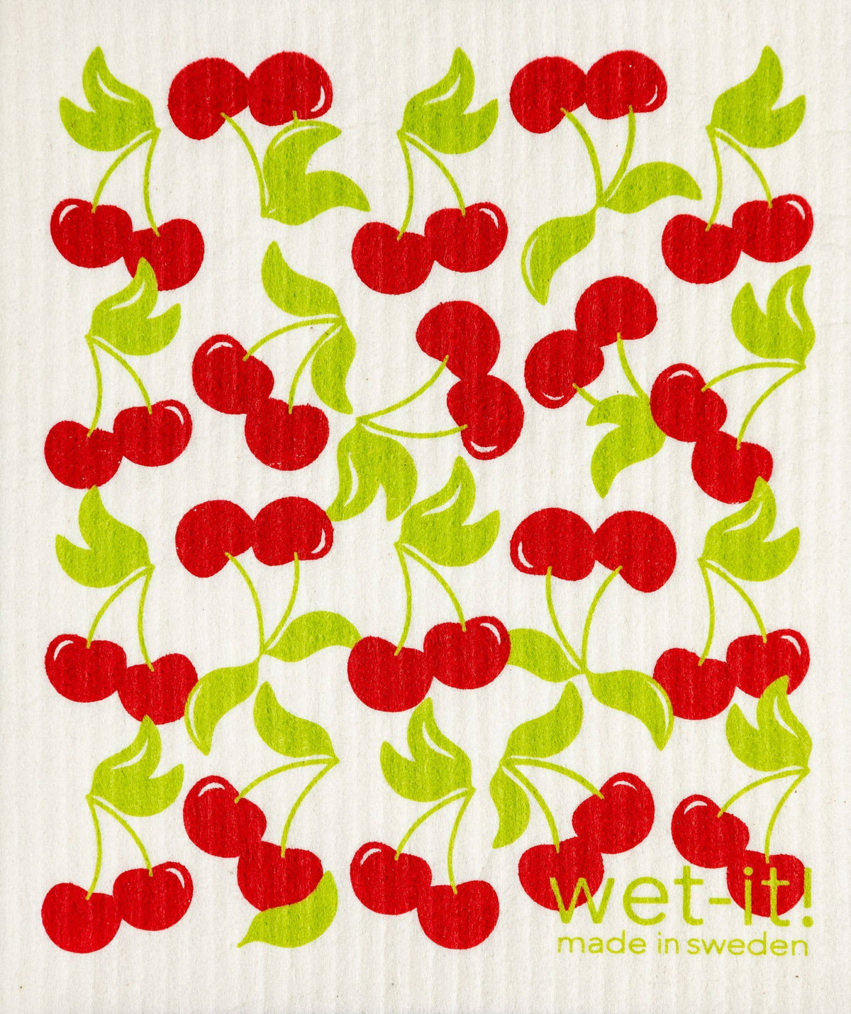 Wet-It! Swedish Cloth: a light blue superabsorbent cleaning rag designed to replace cotton rags and paper towels.