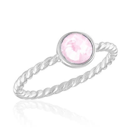 Vintage rose gold twisted stack ring with a delicate band silhouette.