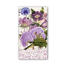 Packaged Hostess Napkins in soft triple-ply paper with assorted designs.