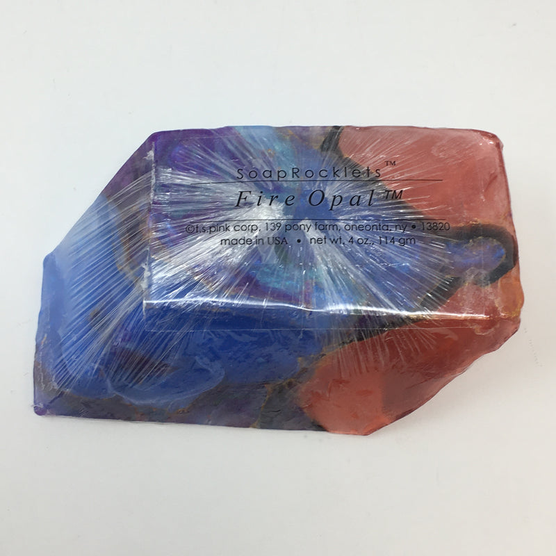 Handmade stone-shaped glycerine soap infused with natural botanicals like aloe and lavender.