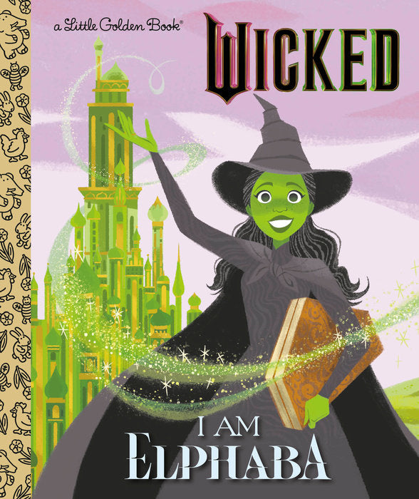 I Am Elphaba Universal Pictures Wicked t-shirt featuring black fabric with white text graphic.
