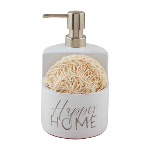Terracotta soap holder with sponge compartment
