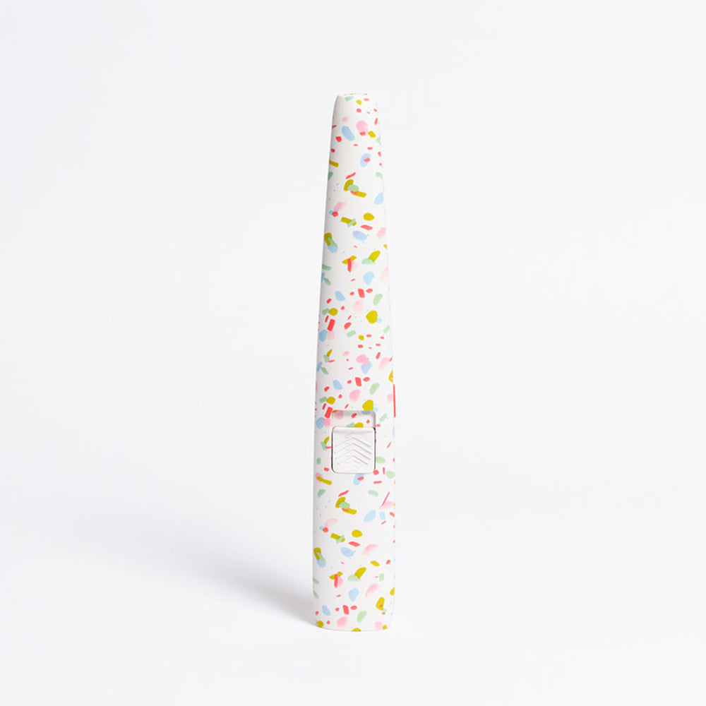 Black ABS Motli lighter with Snow Camo print pattern and multi-light battery indicator.