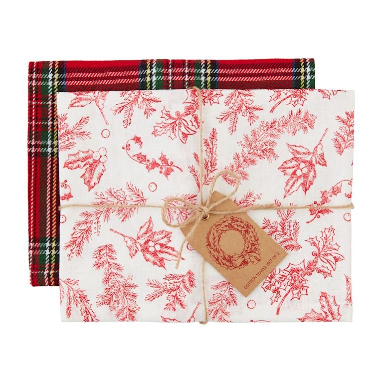 Print towel set featuring a colorful geometric pattern on soft fabric.