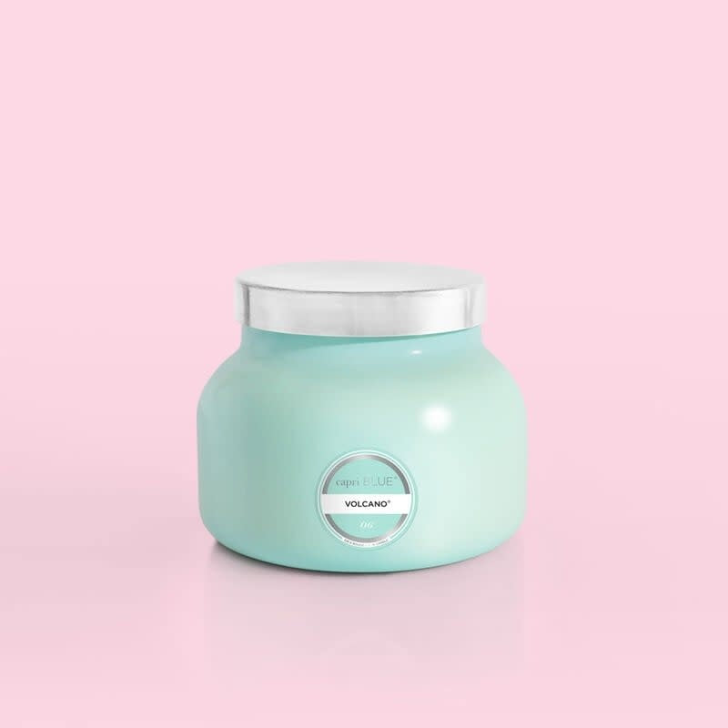 Volcano Aqua Signature Jar in matte black ceramic with a wide cylindrical shape.