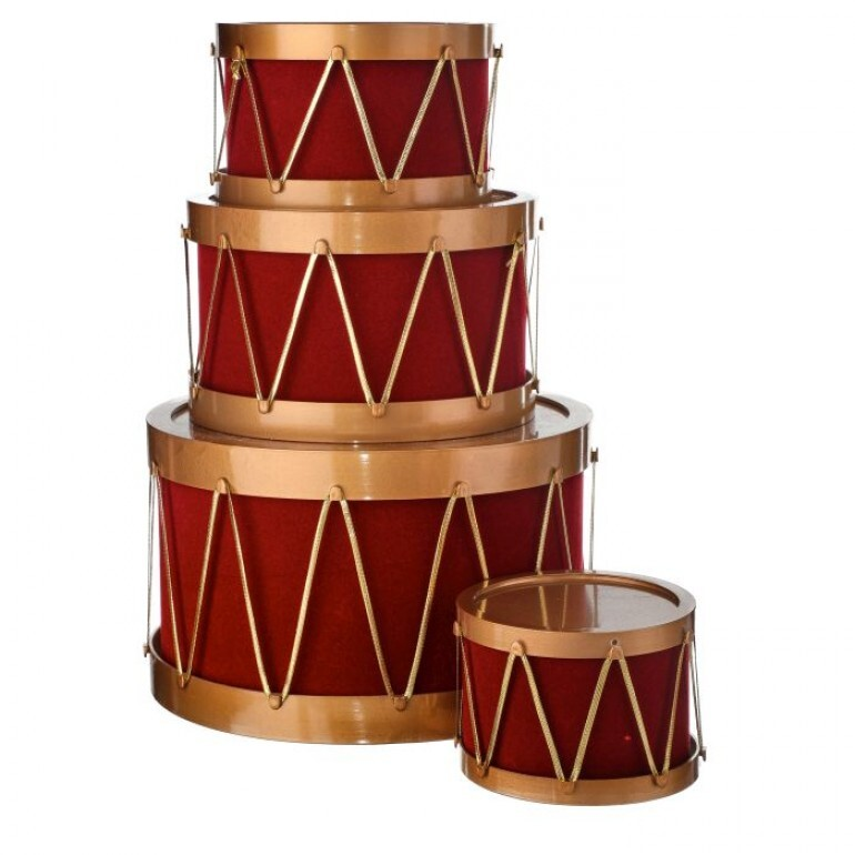 VP Flocked Drum with Rope Container - Sold Individually