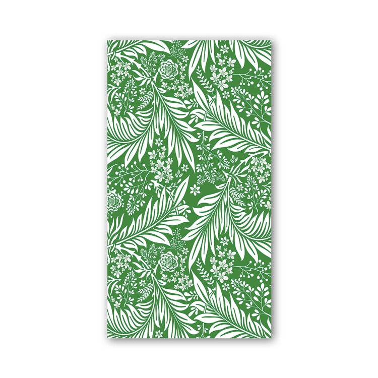 Pack of Hostess napkins in white with a subtle floral pattern.