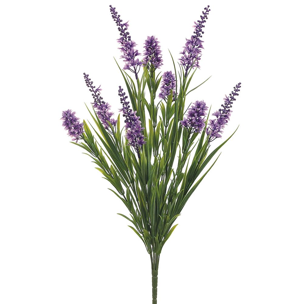 23 Inch Star Flower/Grass Bush  -  Lavender Green