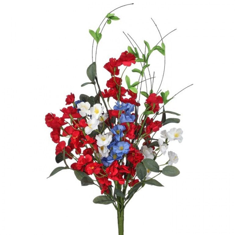 Mini Garden Blossom bundle featuring a 20-inch decorative arrangement with floral silhouettes in natural tones.
